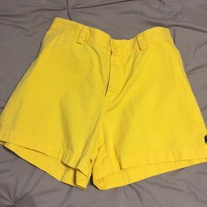Ralf Lauren Sport yellow mid waisted short